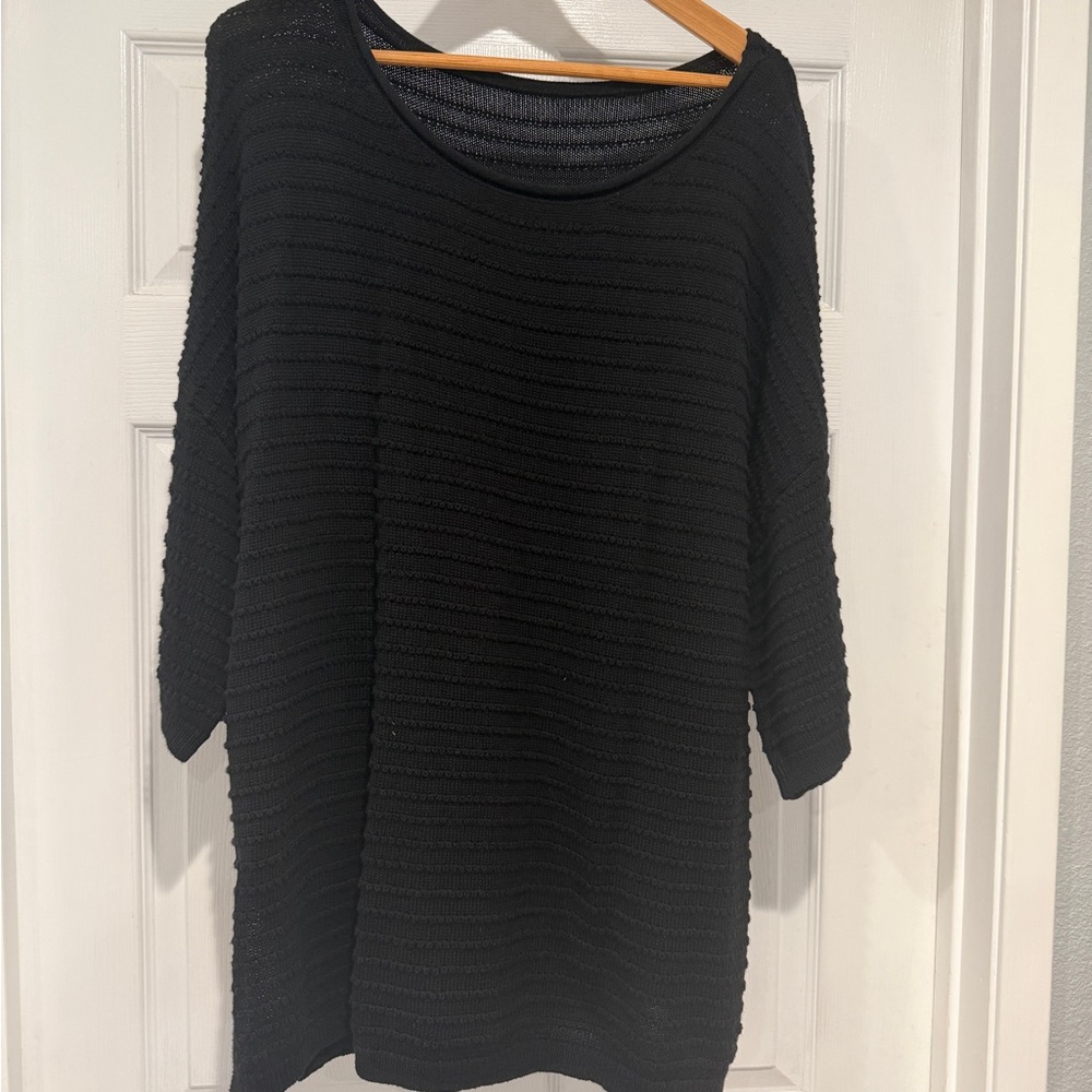 Classic Black Crew Neck Sweater